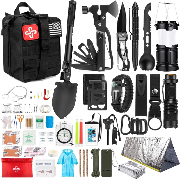 Survival Kit 250Pcs with Molle Bag