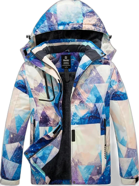 wantdo Women's Mountain Waterproof Ski Jacket