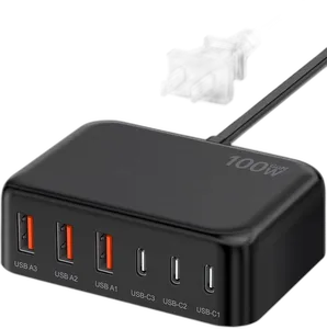 100W GaN 6 Port USB C Charger