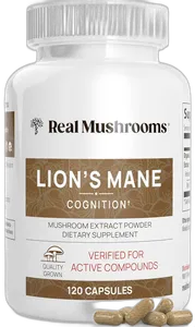 Real Mushrooms Lion's Mane Supplement Capsules