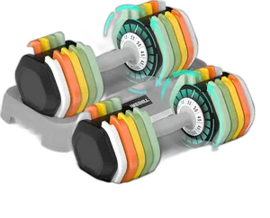 SKOK 25/55 lbs Adjustable Dumbbells Set